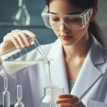 Formulation being prepared in a development laboratory