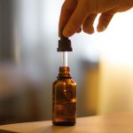 Dropper and bottle containing vitamin C serum